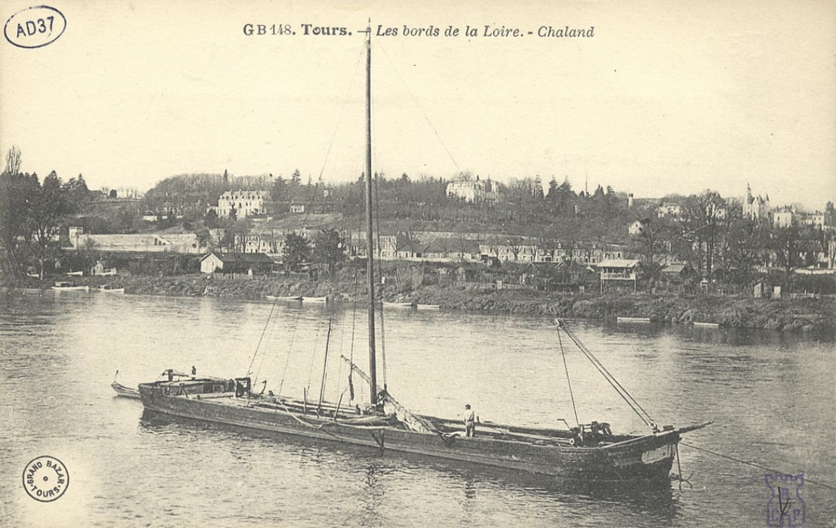 Tours - Les bords de la Loire - Chaland